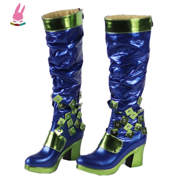 画像2: cosabc ジョジョの奇妙な冒険風 ストーンオーシャン 空条徐倫 くうじょうじょりん 風 コスプレ靴 コスチューム コスプレシューズ イベント ハロウィン (2)