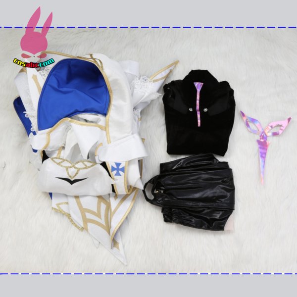 画像8: cosabc FGO レディ・アヴァロン  風 コスプレ衣装 イベント 演出服 二次会 コスチューム パーティー ハロウィン (8)