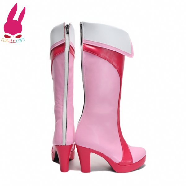 画像3: cosabc フレッシュプリキュア! 桃園ラブ キュアピーチ 風 コスプレ靴 コスチューム コスプレシューズ イベント ハロウィン (3)