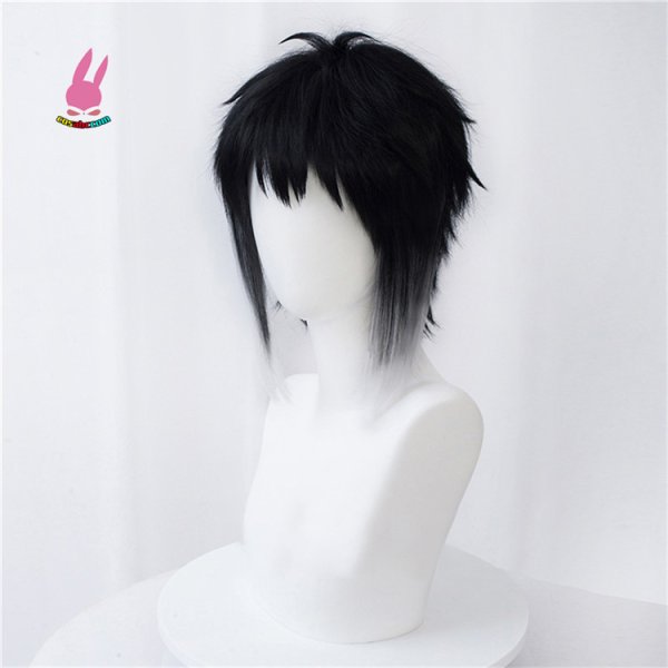 画像2: cosabc 文豪ストレイドッグ 芥川竜之介 あくたがわりゅうのすけ 風 コスプレウィッグ かつら コスチューム イベント 変装 仮装 パーティー ハロウィン (2)