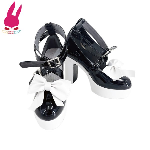 画像3: cosabc ホロライブ  hololive 湊あくあ 風 コスプレ靴 コスチューム コスプレシューズ イベント ハロウィン (3)