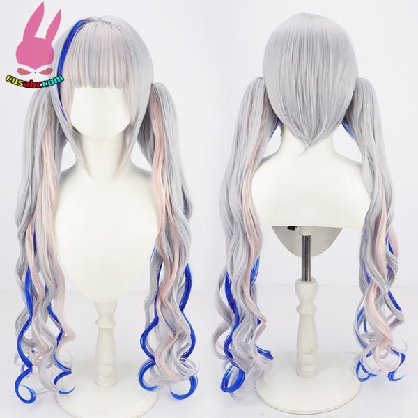 画像20: cosabc VTuber ホロライブ 天音かなた 風 コスプレウィッグ かつら コスチューム イベント 変装 仮装 パーティー ハロウィン (20)