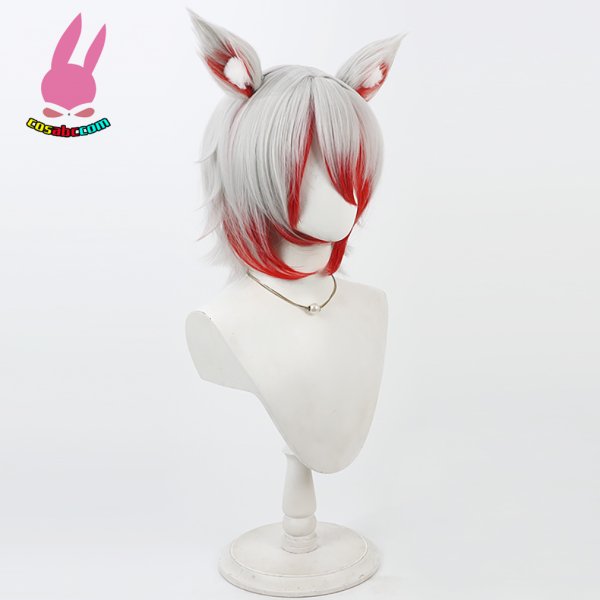 画像2: cosabc YouTuber VTuber VEE Dev-a 秋雪こはく  風 コスプレウィッグ かつら コスチューム イベント 変装 仮装 パーティー ハロウィン (2)