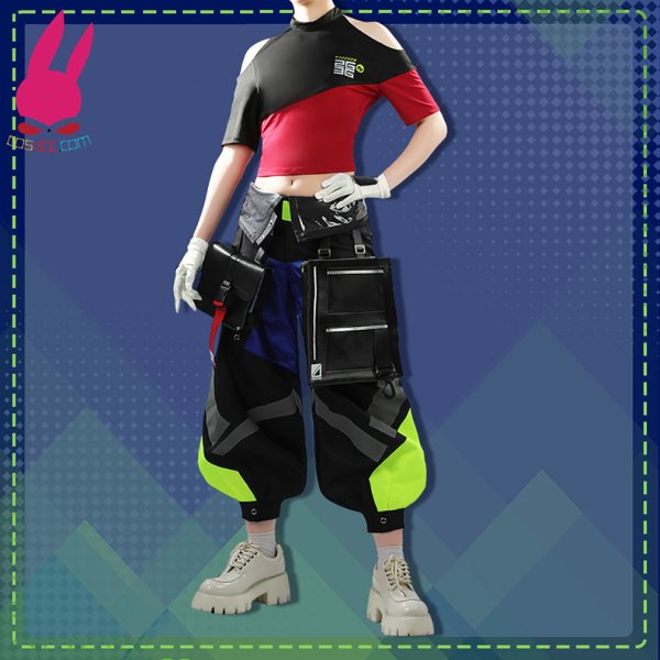 画像3: cosabc バーチャル YouTuber Vtuber 伊波ライ 風 コスプレ衣装 イベント 演出服 二次会 コスチューム パーティー ハロウィン (3)