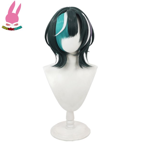 画像2: cosabc VTuber ホロライブ 輪堂千速  風 コスプレウィッグ かつら コスチューム イベント 変装 仮装 パーティー ハロウィン (2)
