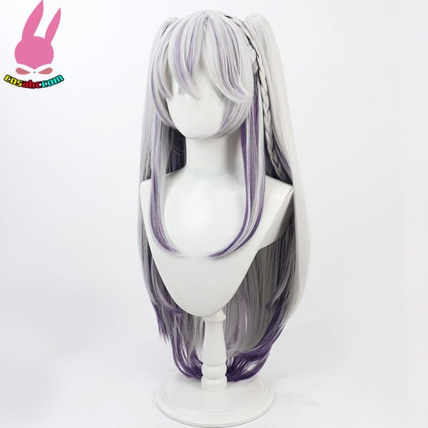 画像3: cosabc YouTuber ホロライブ東 雪蓮  風 コスプレウィッグ かつら コスチューム イベント 変装 仮装 パーティー ハロウィン (3)
