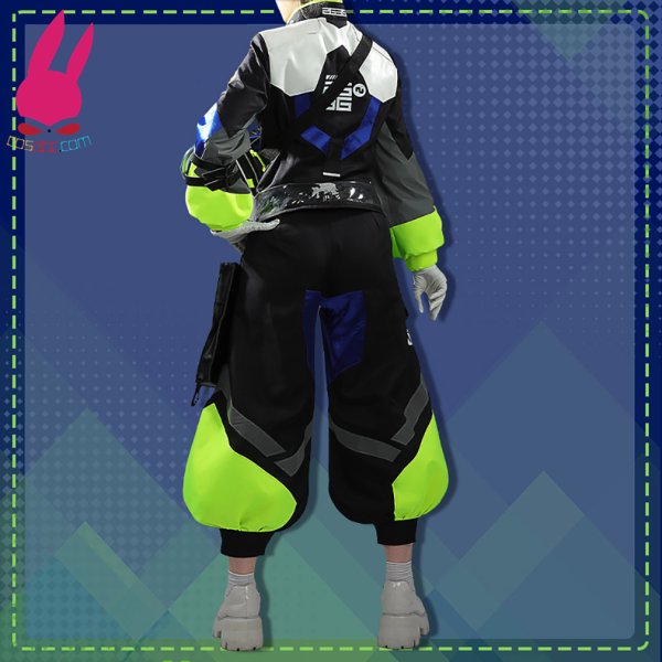 画像4: cosabc バーチャル YouTuber Vtuber 伊波ライ 風 コスプレ衣装 イベント 演出服 二次会 コスチューム パーティー ハロウィン (4)