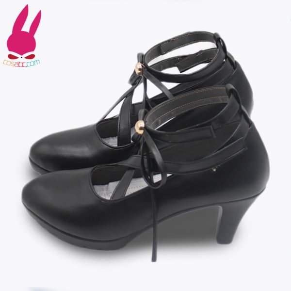画像2: cosabc ブルーアーカイブ-Blue Archive- 歌住サクラコ 桜子 風 コスプレ靴 コスチューム コスプレシューズ イベント ハロウィン  (2)