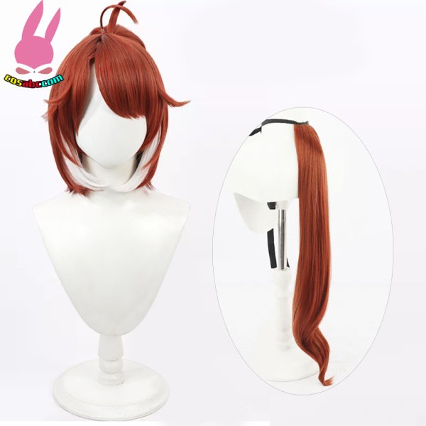 画像1: cosabc ウマ娘 プリティーダービー　ダンツフレーム  風 コスプレウィッグ かつら 尻尾 コスチューム イベント 変装 仮装 パーティー ハロウィン (1)