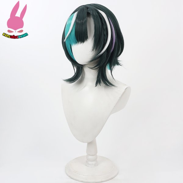 画像4: cosabc VTuber ホロライブ 輪堂千速  風 コスプレウィッグ かつら コスチューム イベント 変装 仮装 パーティー ハロウィン (4)