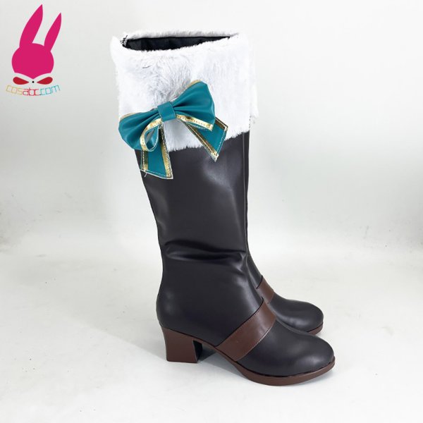 画像4: cosabc ウマ娘 プリティーダービー メジロパーマー 風 コスプレ靴 コスチューム コスプレシューズ イベント ハロウィン (4)