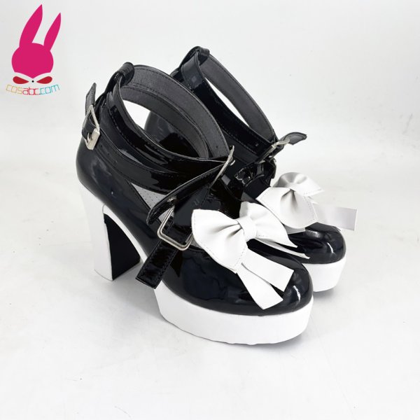 画像2: cosabc ホロライブ  hololive 湊あくあ 風 コスプレ靴 コスチューム コスプレシューズ イベント ハロウィン (2)