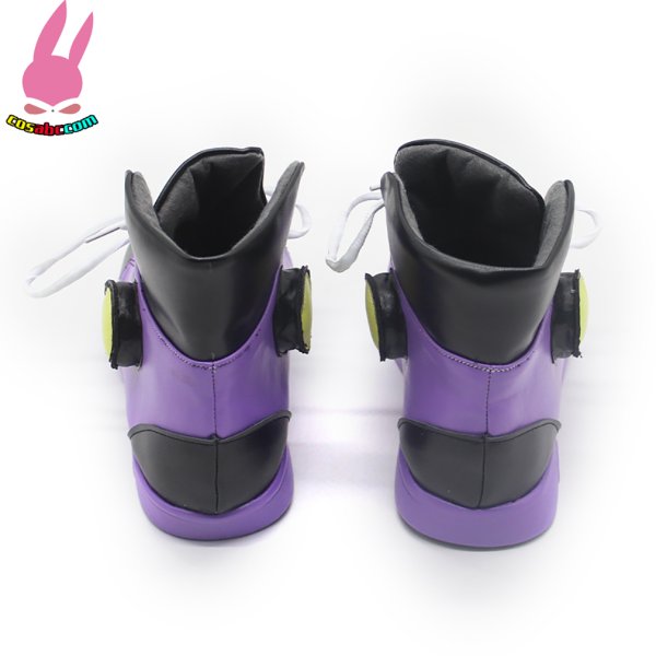 画像5: cosabc YouTuber ホロライブ 紫咲 シオン 風 コスプレ靴 コスチューム コスプレシューズ イベント ハロウィン (5)