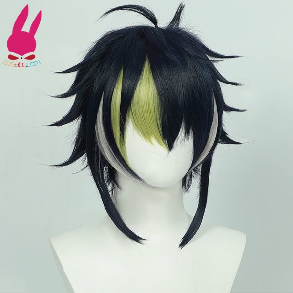 画像5: cosabc バーチャル YouTuber Vtuber 伊波ライ 風 コスプレウィッグ かつら コスチューム イベント 変装 仮装 パーティー ハロウィン (5)