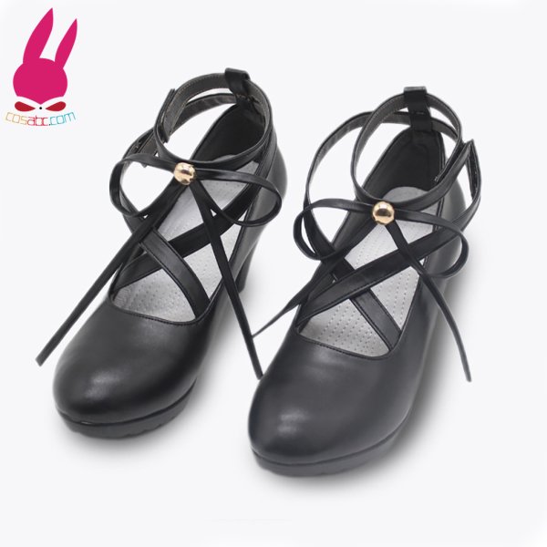 画像3: cosabc ブルーアーカイブ-Blue Archive- 歌住サクラコ 桜子 風 コスプレ靴 コスチューム コスプレシューズ イベント ハロウィン  (3)