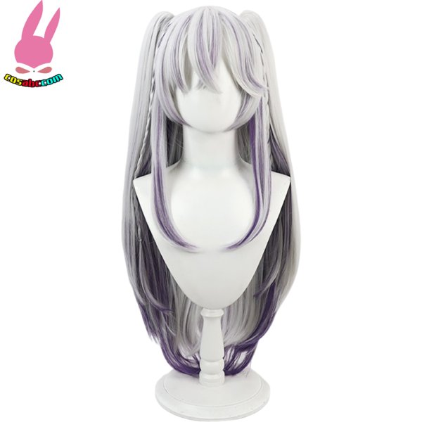 画像2: cosabc YouTuber ホロライブ東 雪蓮  風 コスプレウィッグ かつら コスチューム イベント 変装 仮装 パーティー ハロウィン (2)