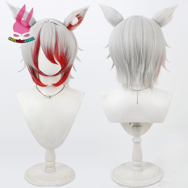 画像4: cosabc YouTuber VTuber VEE Dev-a 秋雪こはく  風 コスプレウィッグ かつら コスチューム イベント 変装 仮装 パーティー ハロウィン (4)