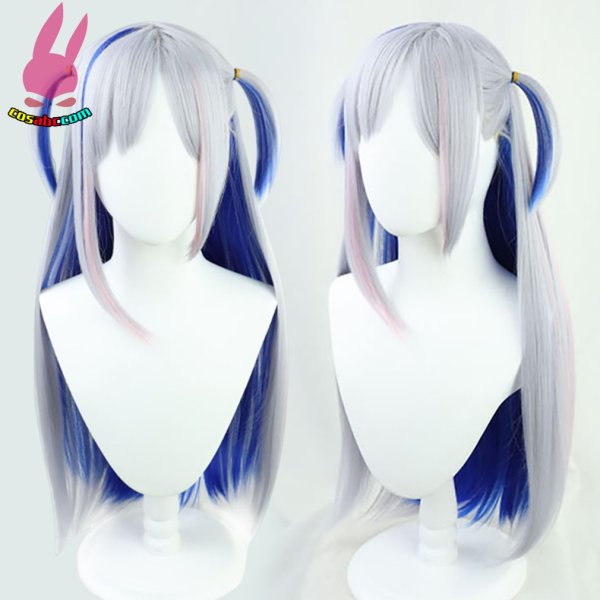画像19: cosabc VTuber ホロライブ 天音かなた 風 コスプレウィッグ かつら コスチューム イベント 変装 仮装 パーティー ハロウィン (19)