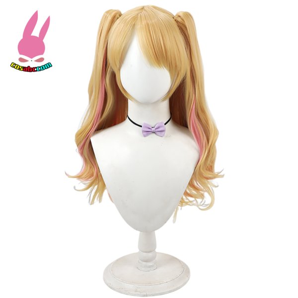 画像1: cosabc アイカツ 夏樹みくる  風 コスプレウィッグ かつら コスチューム イベント 変装 仮装 パーティー ハロウィン (1)