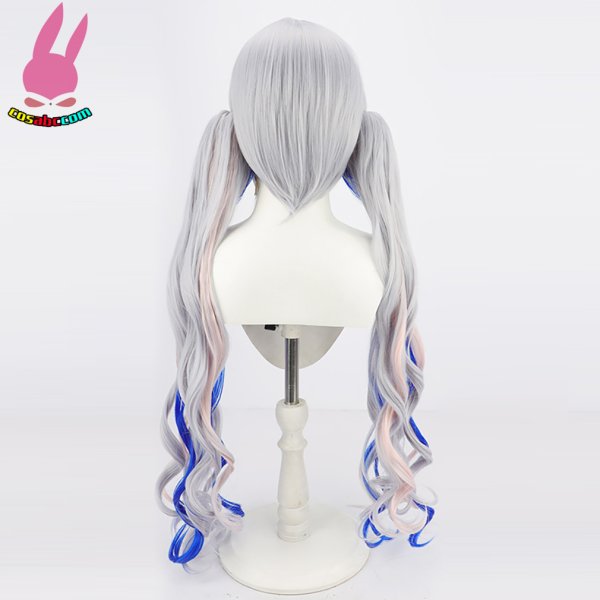 画像17: cosabc VTuber ホロライブ 天音かなた 風 コスプレウィッグ かつら コスチューム イベント 変装 仮装 パーティー ハロウィン (17)