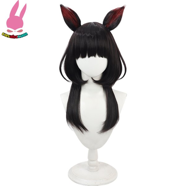 画像2: cosabc YouTuber ホロライブ 戌亥床 いぬいとこ  風 コスプレウィッグ かつら 尻尾 コスチューム イベント 変装 仮装 パーティー ハロウィン (2)