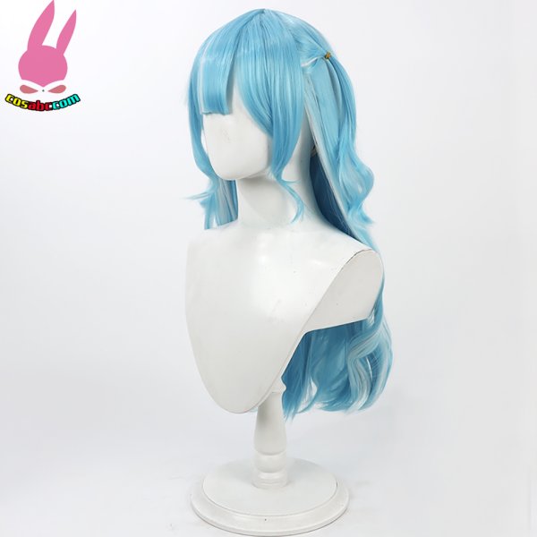 画像4: cosabc YouTuber 白波らむね しらなみらむね  風 コスプレウィッグ かつら コスチューム イベント 変装 仮装 パーティー ハロウィン (4)