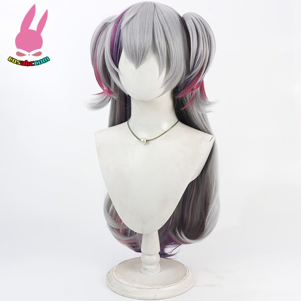画像2: cosabc YouTuber VTuber にじさんじ 不破 湊　ふわ　みなと  風 コスプレウィッグ かつら コスチューム イベント 変装 仮装 パーティー ハロウィン (2)