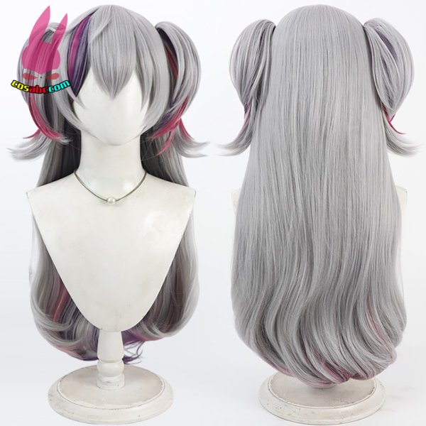 画像5: cosabc YouTuber VTuber にじさんじ 不破 湊　ふわ　みなと  風 コスプレウィッグ かつら コスチューム イベント 変装 仮装 パーティー ハロウィン (5)