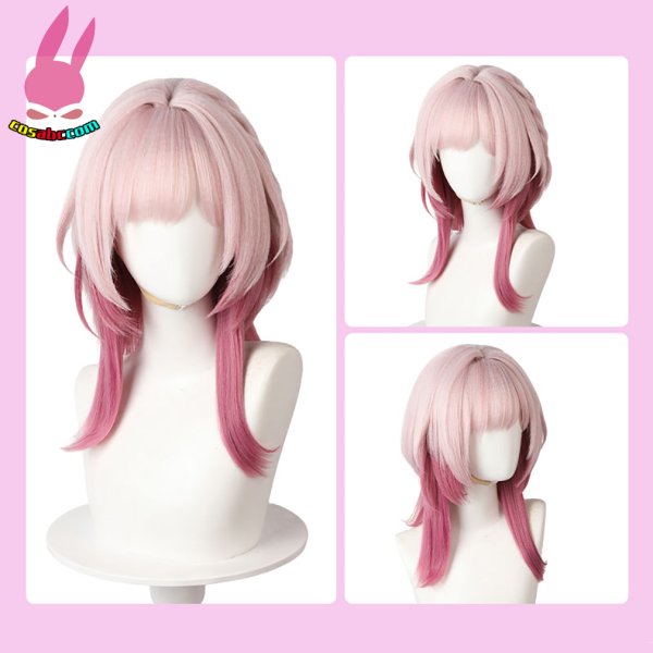 画像6: cosabc 崩壊スターレイル     キュレネ 風 コスプレウィッグ かつら コスチューム イベント 変装 仮装 パーティー ハロウィン (6)