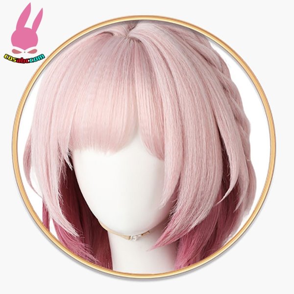 画像8: cosabc 崩壊スターレイル     キュレネ 風 コスプレウィッグ かつら コスチューム イベント 変装 仮装 パーティー ハロウィン (8)