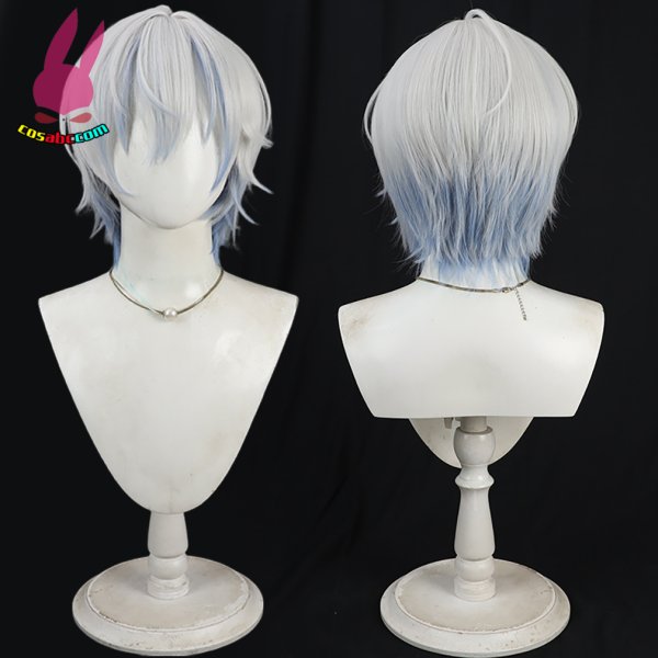 画像5: cosabc YouTuber VTuber にじさんじ　ケイリクス・デボネア  風 コスプレウィッグ かつら コスチューム イベント 変装 仮装 パーティー ハロウィン (5)