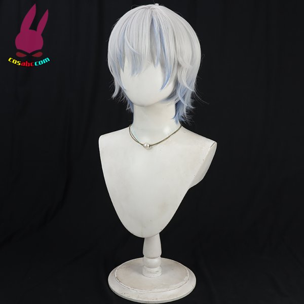 画像2: cosabc YouTuber VTuber にじさんじ　ケイリクス・デボネア  風 コスプレウィッグ かつら コスチューム イベント 変装 仮装 パーティー ハロウィン (2)