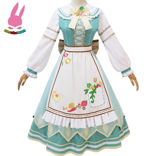 画像1: cosabc ウマ娘 プリティーダービー　ライスシャワー　大豊食祭 風 コスプレ衣装 イベント 演出服 二次会 コスチューム パーティー ハロウィン (1)