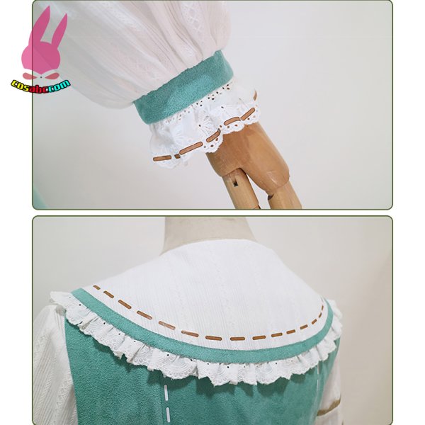 画像7: cosabc ウマ娘 プリティーダービー　ライスシャワー　大豊食祭 風 コスプレ衣装 イベント 演出服 二次会 コスチューム パーティー ハロウィン (7)