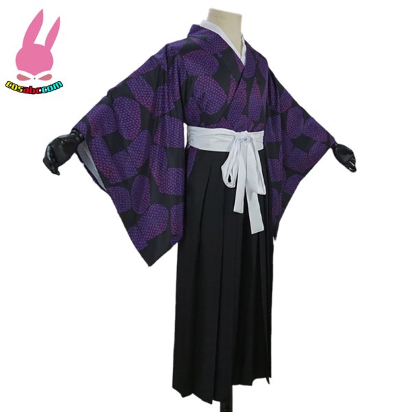 画像2: cosabc　鬼滅の刃 黒死牟　こくしぼう　継国 巌勝　つぎくに　みちかつ　 風 コスプレ衣装 イベント 演出服 二次会 コスチューム パーティー ハロウィン (2)