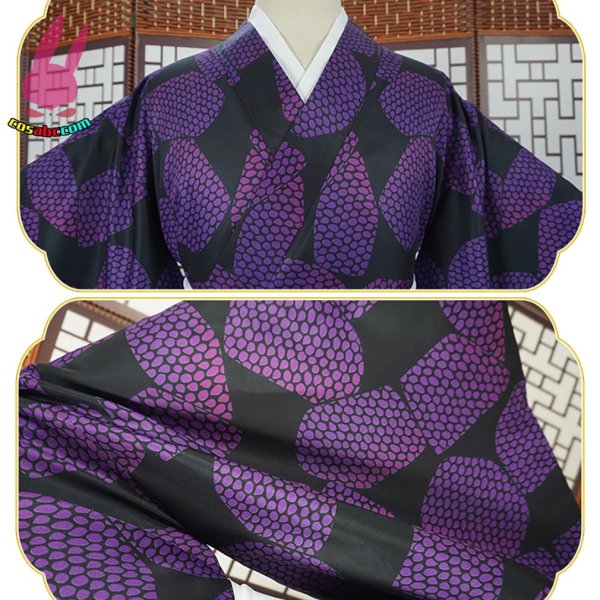 画像4: cosabc　鬼滅の刃 黒死牟　こくしぼう　継国 巌勝　つぎくに　みちかつ　 風 コスプレ衣装 イベント 演出服 二次会 コスチューム パーティー ハロウィン (4)