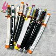 画像1: cosabc 鬼滅の刃　日輪刀 43cm　子供用　炭治郎 禰豆子　善逸 しのぶ　義勇 伊之助 カナヲ 杏寿郎 無一郎 甘露寺 不死川 縁壱 コスプレ道具 武器  イベント 変装 仮装 パーティー ハロウィン (1)