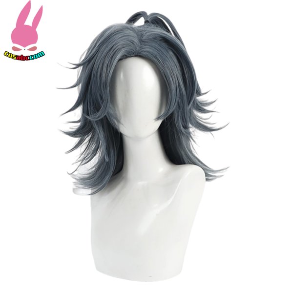 画像2: cosabc 刀剣乱舞 大典太光世 おおでんたみつよ 風 コスプレウィッグ かつら コスチューム イベント 変装 仮装 パーティー ハロウィン (2)