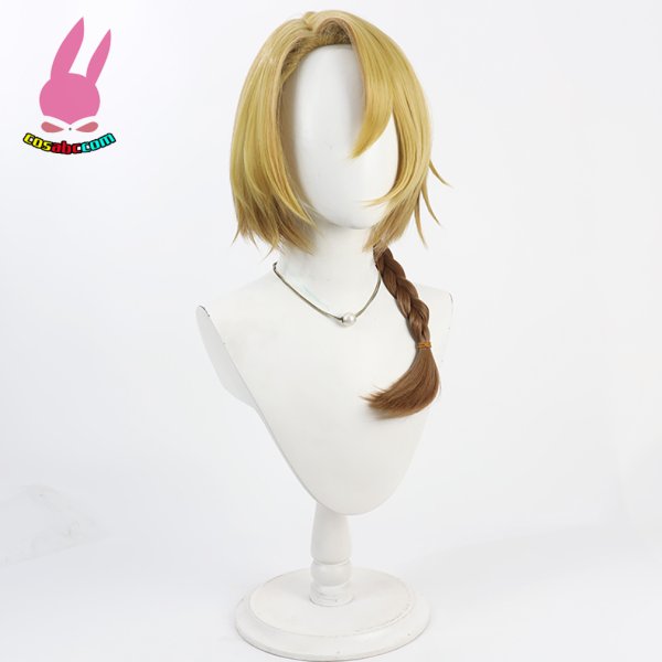画像2: cosabc バーチャルYouTuber　にじさんじ　ルカ・カネシロ  風 コスプレウィッグ かつら コスチューム イベント 変装 仮装 パーティー ハロウィン (2)