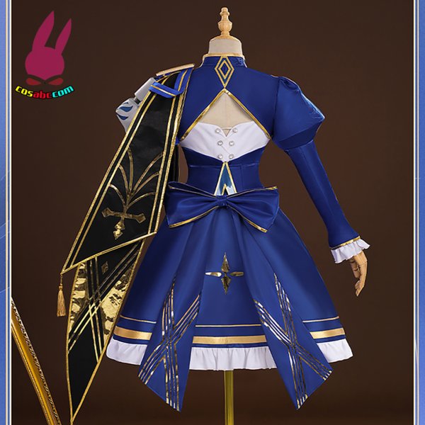 画像3: cosabc 崩壊スターレイル　セイバー　アルトリア·ペンドラゴン　フェイト　ステイナイト  風 コスプレ衣装 イベント 演出服 二次会 コスチューム パーティー ハロウィン (3)