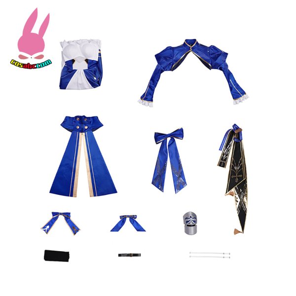 画像8: cosabc 崩壊スターレイル　セイバー　アルトリア·ペンドラゴン　フェイト　ステイナイト  風 コスプレ衣装 イベント 演出服 二次会 コスチューム パーティー ハロウィン (8)