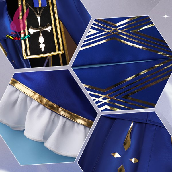 画像7: cosabc 崩壊スターレイル　セイバー　アルトリア·ペンドラゴン　フェイト　ステイナイト  風 コスプレ衣装 イベント 演出服 二次会 コスチューム パーティー ハロウィン (7)