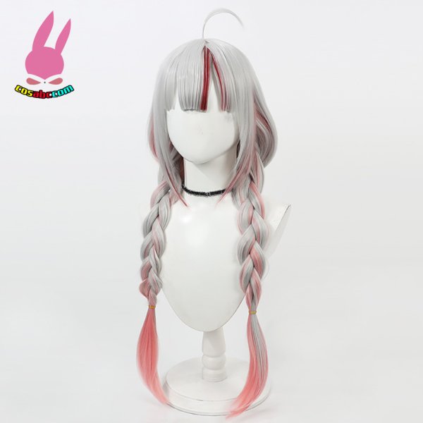 画像3: cosabc バーチャルYouTuber　ホロライブ　百鬼 あやめ  風 コスプレウィッグ かつら コスチューム イベント 変装 仮装 パーティー ハロウィン (3)