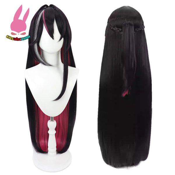 画像5: cosabc バーチャルYouTuber　ホロライブ　AZKi　あずき　  風 コスプレウィッグ かつら コスチューム イベント 変装 仮装 パーティー ハロウィン (5)