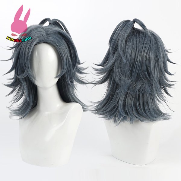 画像5: cosabc 刀剣乱舞ONLINE　大典太光世　おおでんたみつよ  風 コスプレウィッグ かつら コスチューム イベント 変装 仮装 パーティー ハロウィン (5)