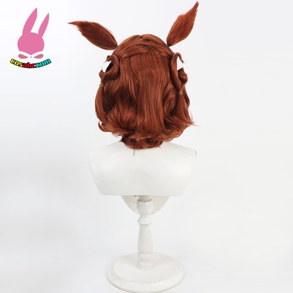 画像5: cosabc ウマ娘 プリティーダービー　アストンマーチャン  風 コスプレウィッグ かつら コスチューム イベント 変装 仮装 パーティー ハロウィン (5)