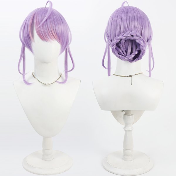 画像5: cosabc vtuber にじさんじ 梢桃音 こずえもね  風 コスプレウィッグ かつら コスチューム イベント 変装 仮装 パーティー ハロウィン (5)