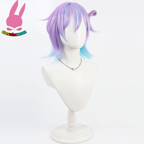 画像2: cosabc　にじさんじVTuber 星導ショウ  風 コスプレウィッグ かつら コスチューム イベント 変装 仮装 パーティー ハロウィン (2)