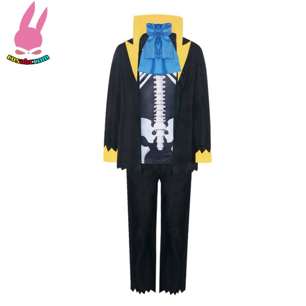 画像2: cosabc  ONE PIECEワンピース ブルック  風 コスプレ衣装 イベント 演出服 二次会 コスチューム パーティー ハロウィン (2)