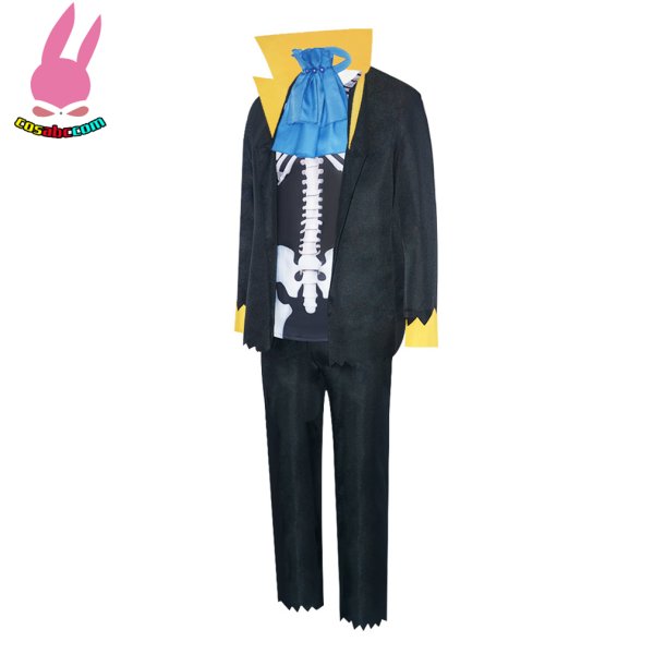 画像4: cosabc  ONE PIECEワンピース ブルック  風 コスプレ衣装 イベント 演出服 二次会 コスチューム パーティー ハロウィン (4)